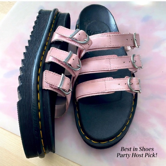 Dr.Marten Blaire Baby Pink Slide Size 9 - Picture 1 of 8
